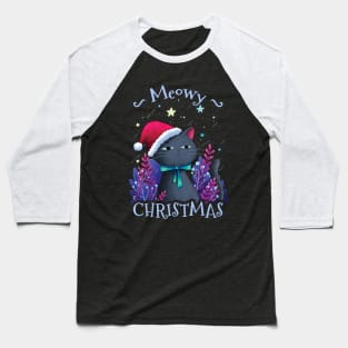 Meowy Christmas (ver2) Baseball T-Shirt